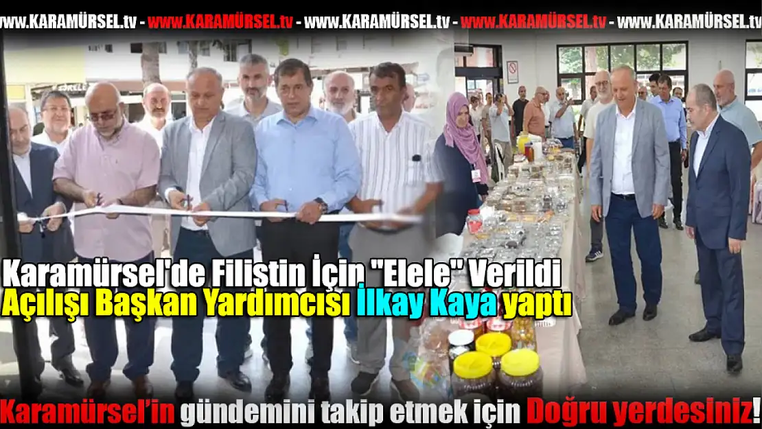 Karamürsel'de Filistin İçin 'Elele' Verildi