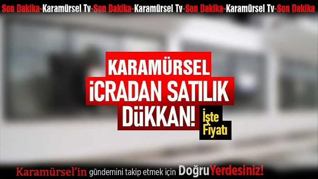 Karamürsel'de icradan satılık iş yeri!