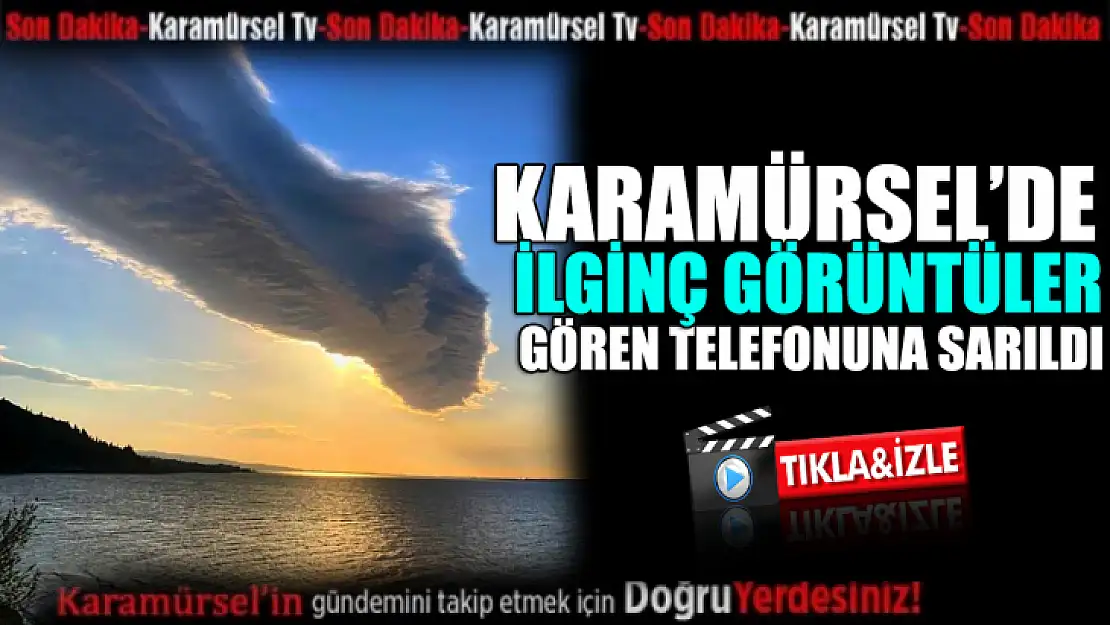 Karamürsel'de ilginç görüntüler: Gören telefona sarıldı