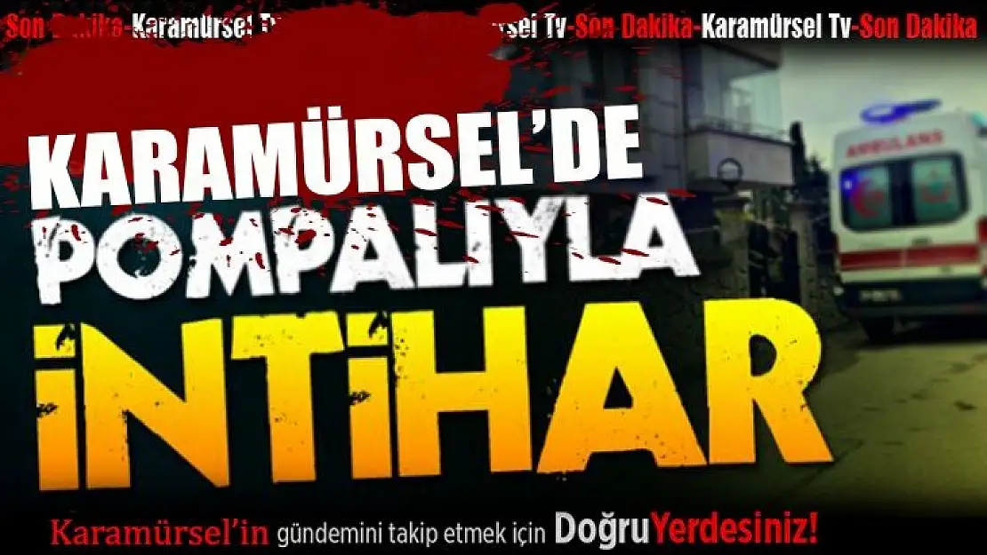 Karamürsel'de intihar!