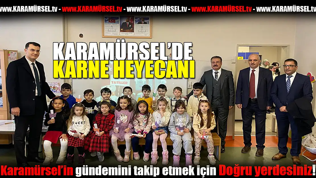 Karamürsel'de karne heyecanı