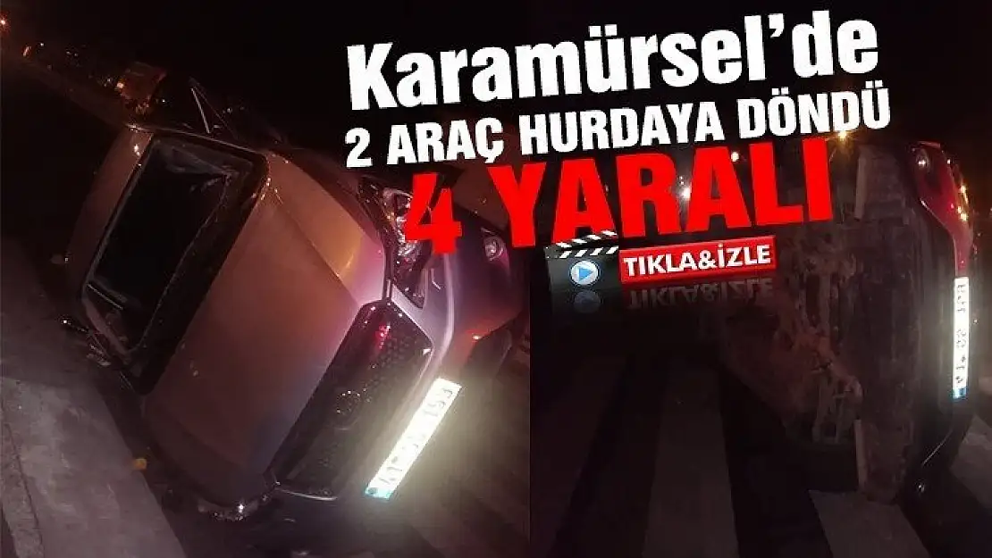 Karamürsel'de korkunç kaza 4 yaralı