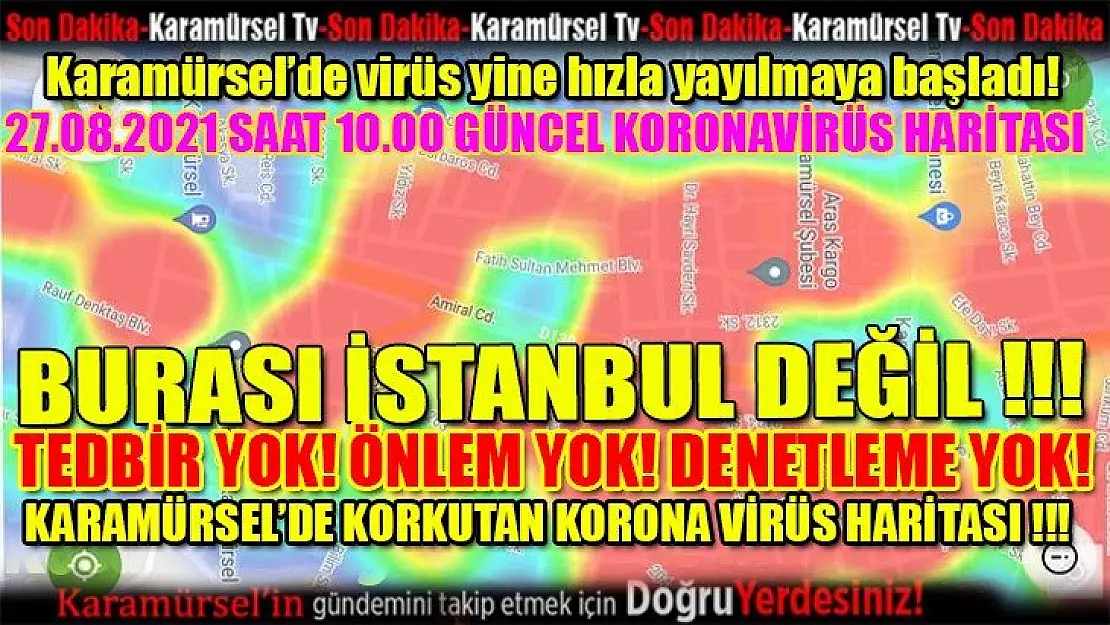 Karamürsel'de korkutan Koronavirüs yoğunluğu!