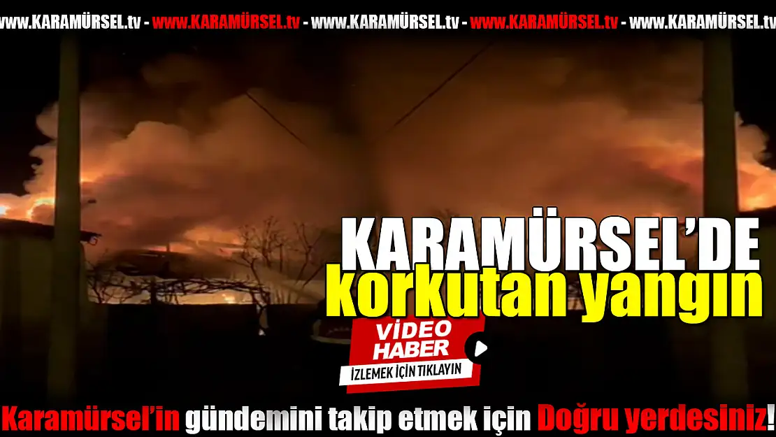 Karamürsel'de korkutan yangın!