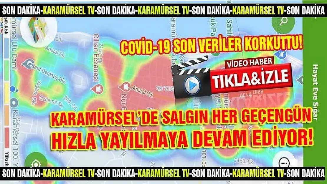 Karamürsel'de Koronavirüs hızla yayılmaya devam ediyor!