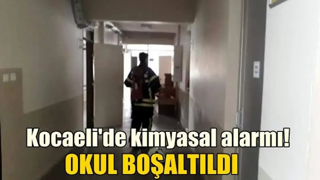 Karamürsel'de okul boşaltıldı