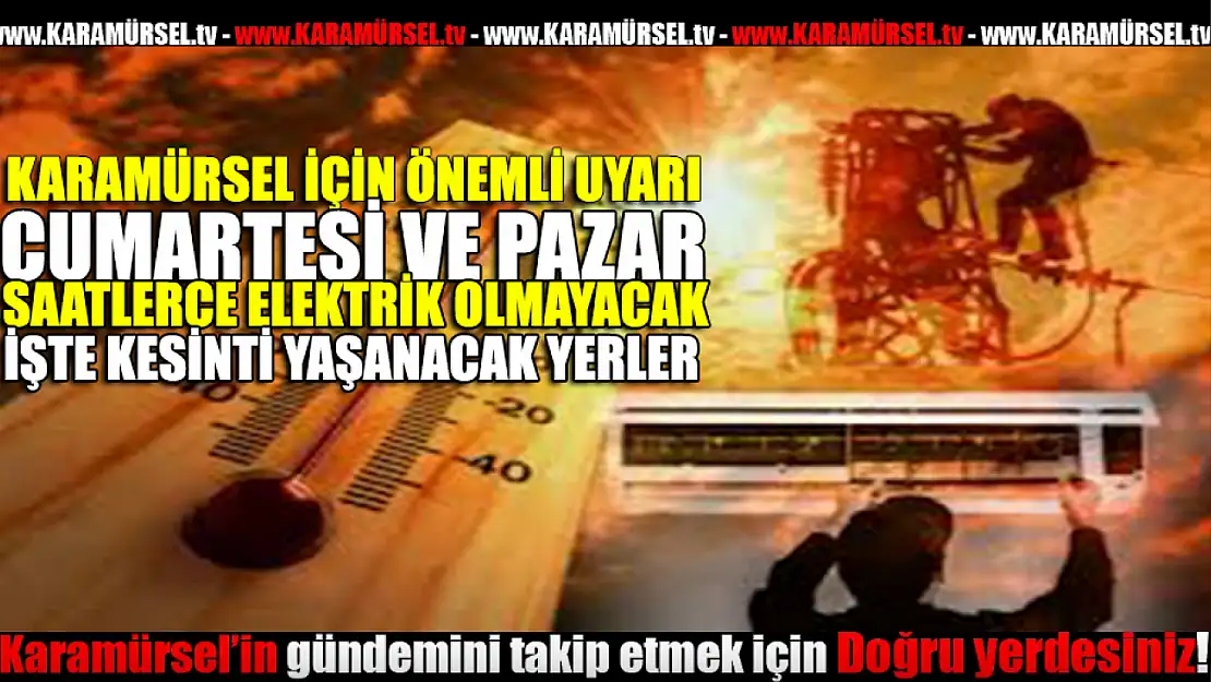 Karamürsel'de Saatlerce Elektrik Kesintileri Kapıda!