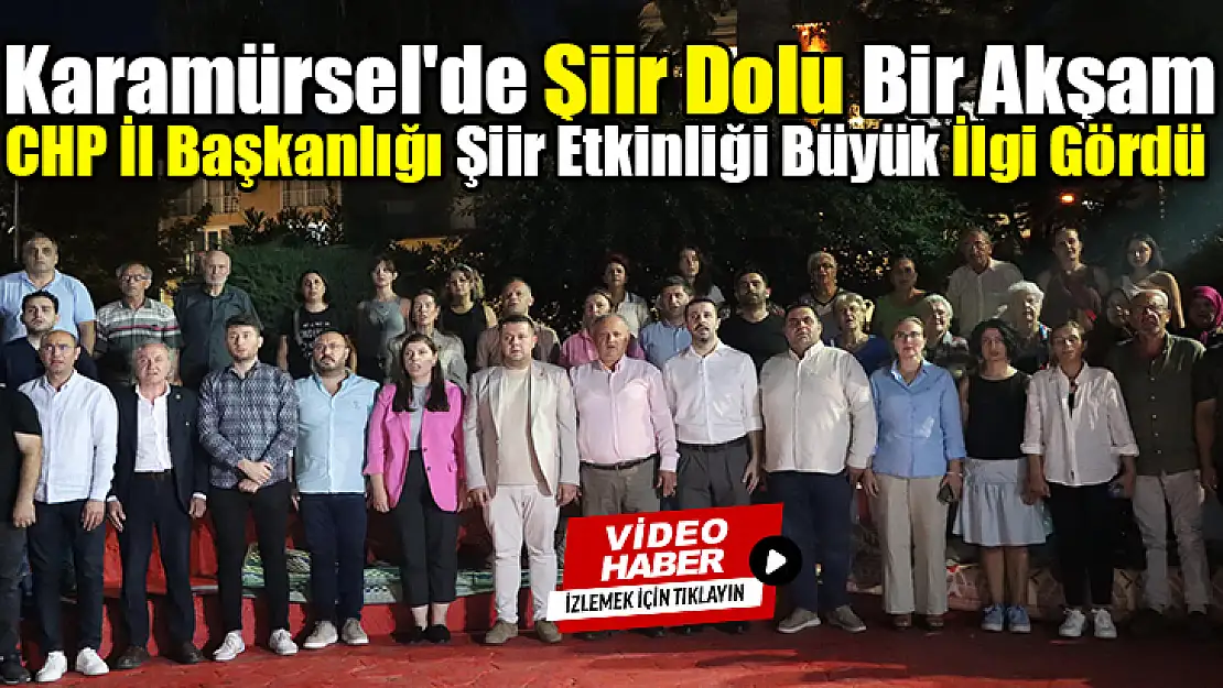 Karamürsel'de Şiir Dolu Bir Akşam