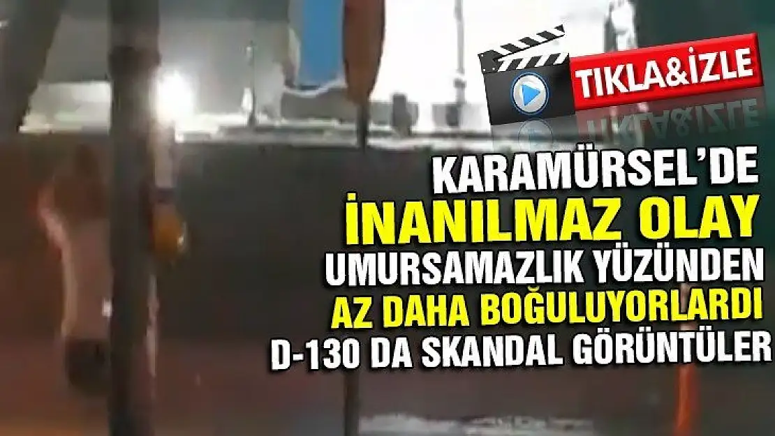 Karamürsel'de skandal görüntüler!