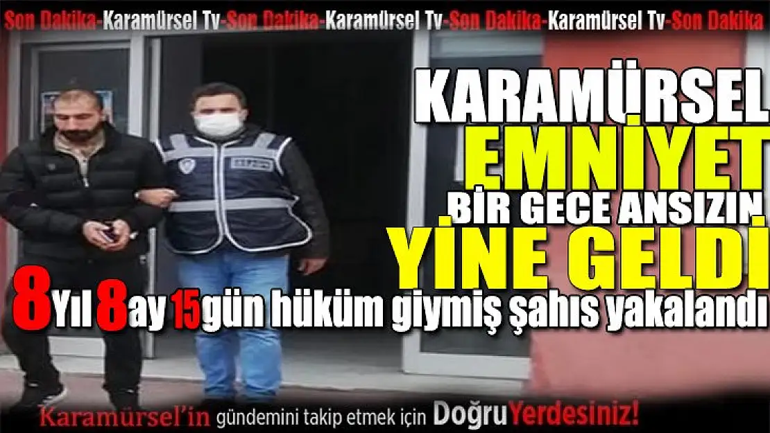 Karamürsel Emniyet hükümlü şahsı yakaladı