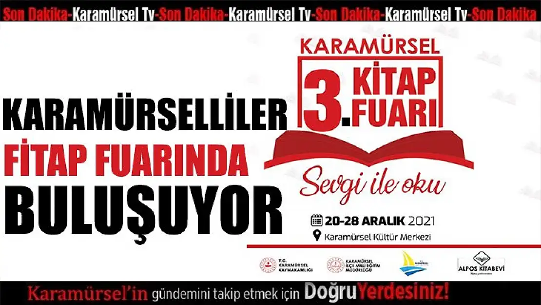 Karamürsel geleneksel kitap fuarına bütün halkımız davetli