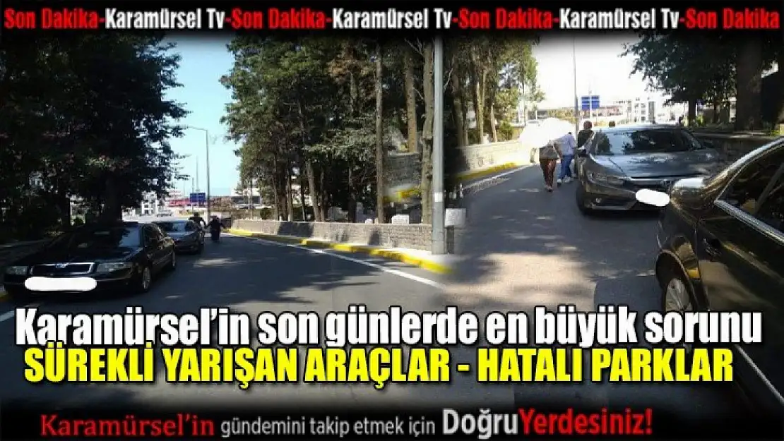 Karamürsel geneli hatalı parklar sorun olmaya devam ediyor