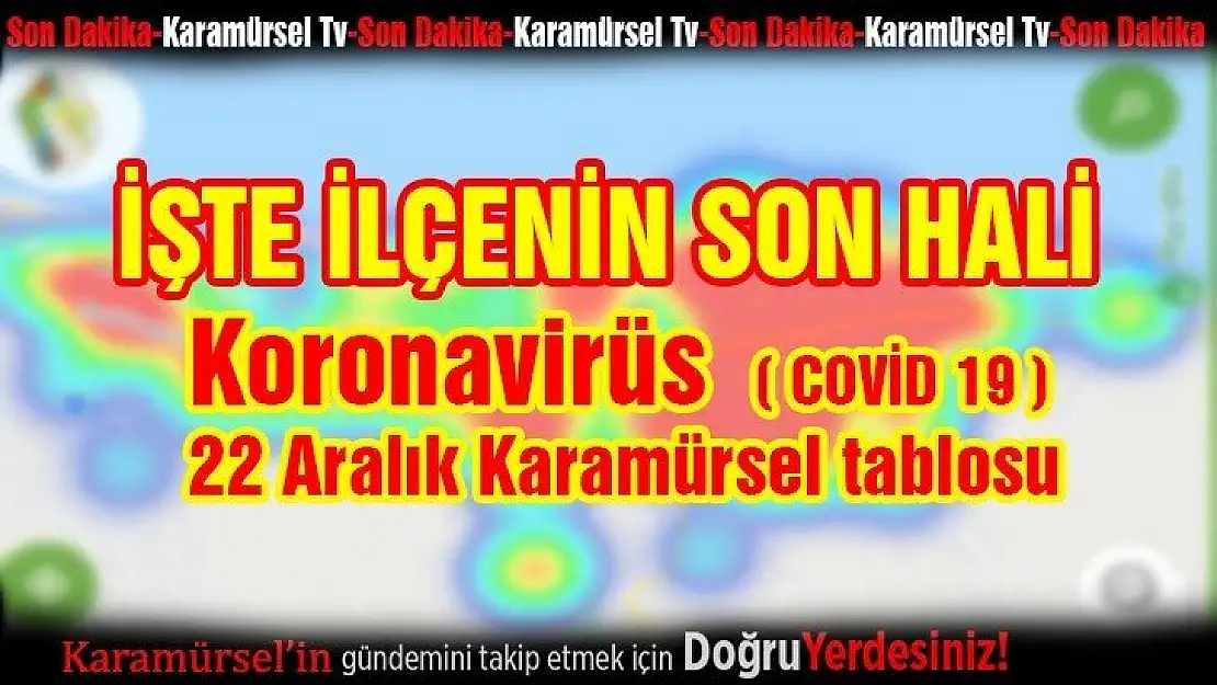 Karamürsel geneli korona vaka artışı değişmeye başladı