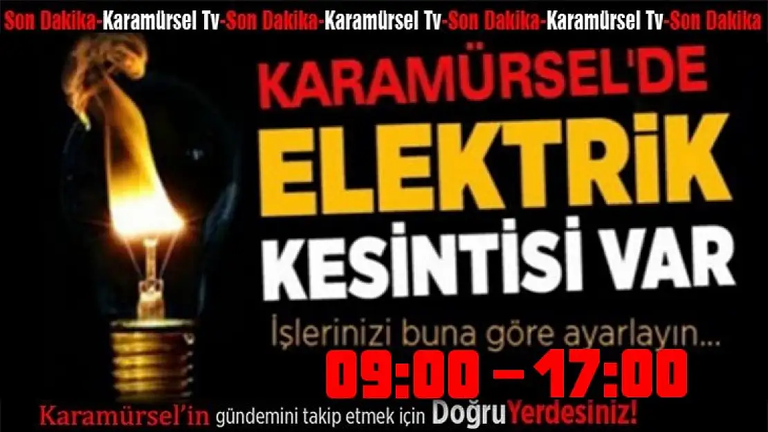 Karamürsel genelinde bir çok mahallede elektrik kesintisi