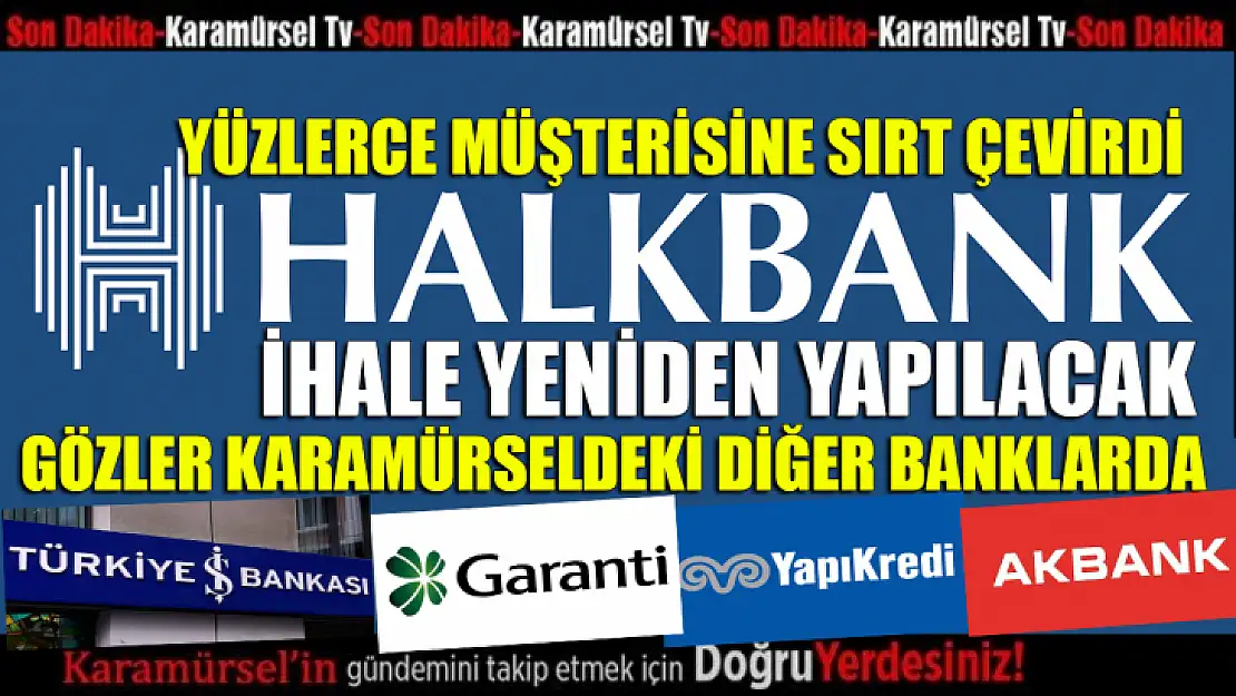 Karamürsel Halkbank yüzlerce müşteriyi kaybetmeyi göze aldı