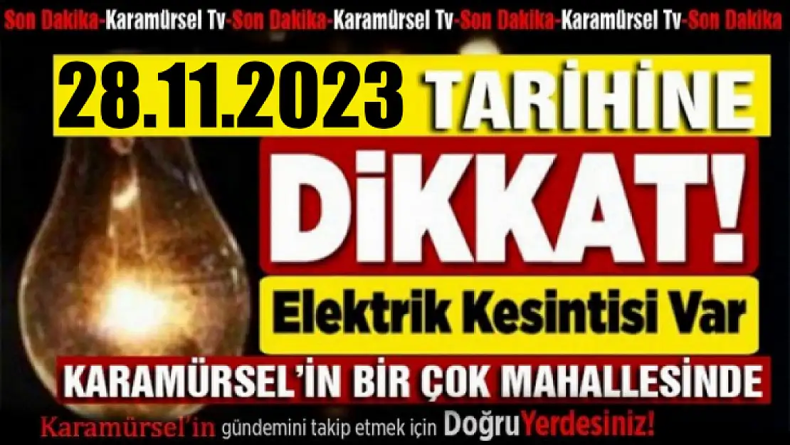 Karamürsel'in bir çok mahallesinde saatlerce elektrik yok!