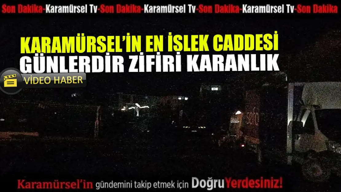 Karamürsel'in en işlek mahallesi günlerdir zifiri karanlık!