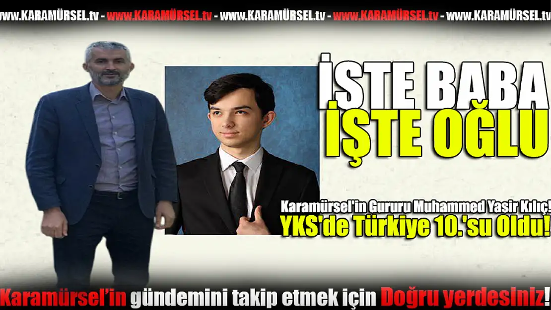 Karamürsel'in Gururu Muhammed Yasir Kılıç!