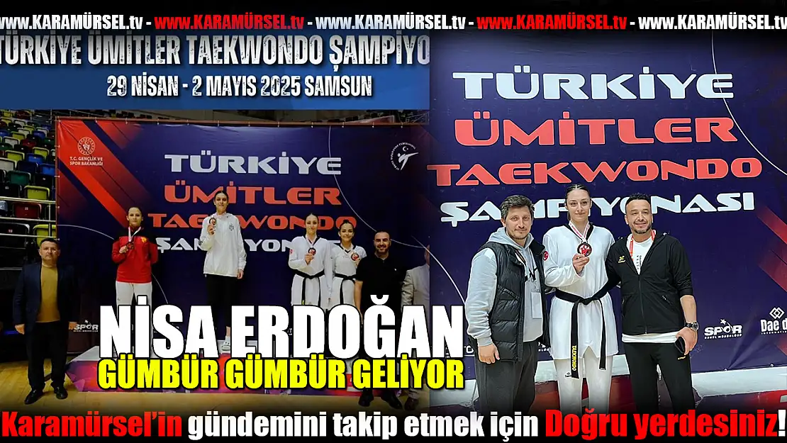 Karamürsel'in Gururu Nisa Erdoğan'dan Türkiye Üçüncülüğü!