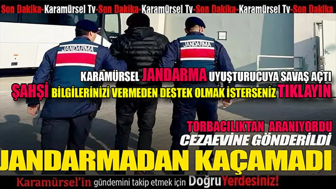 Karamürsel Jandarma bir torbacı daha yakaladı