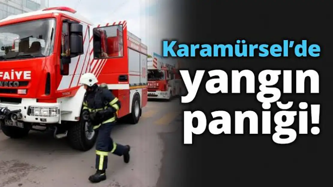 Karamürsel merkezde yangın çarşıyı elektriksiz bıraktı