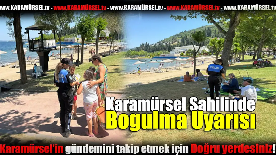 Karamürsel Sahilinde Boğulma Uyarısı