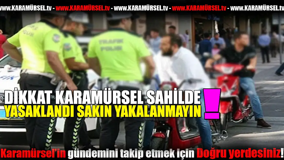 Karamürsel Sahilinde Motosikletlere Para Cezası!