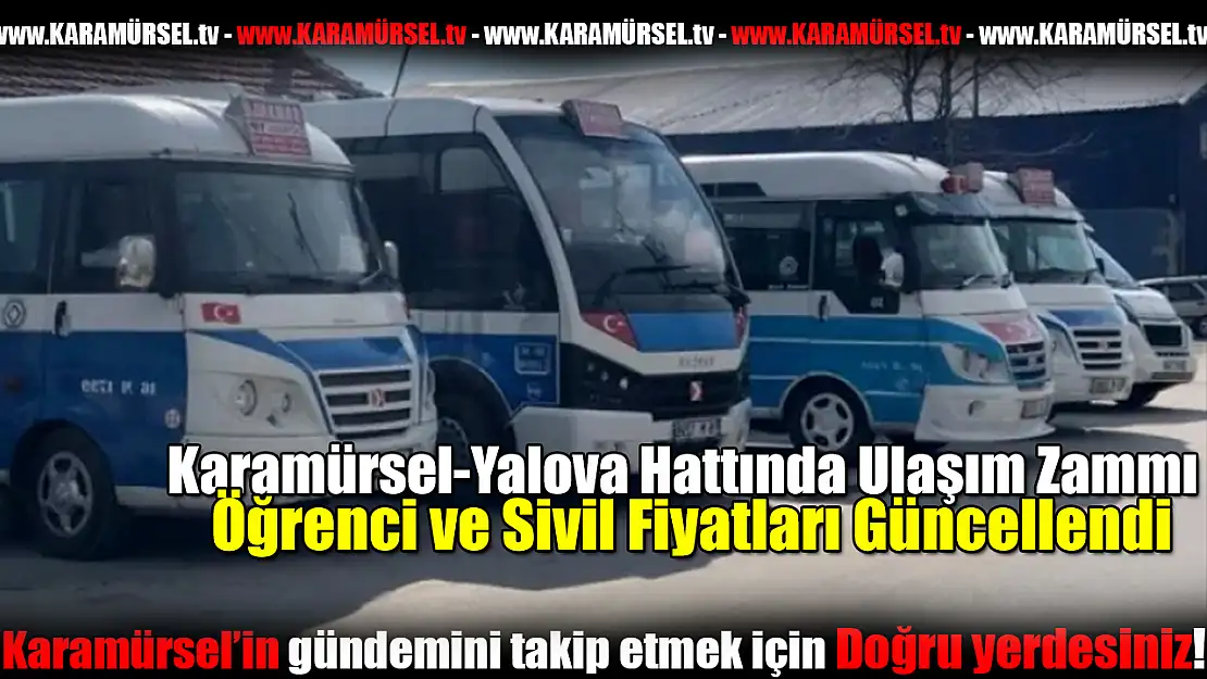 Karamürsel-Yalova Hattında Ulaşım Zammı!