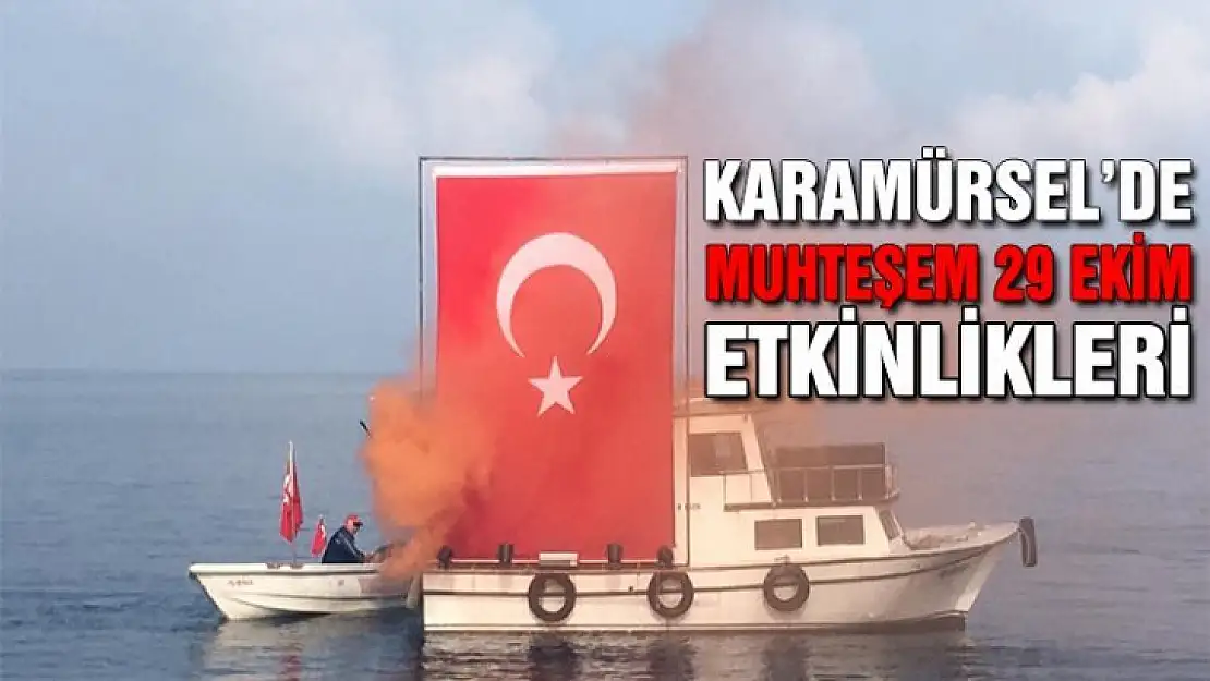 Karamürsel'de muhteşem 29 Ekim kutlamaları