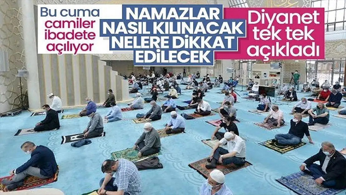 Karamürsel'de namaz kılınacak camiler ve açık alanlar 