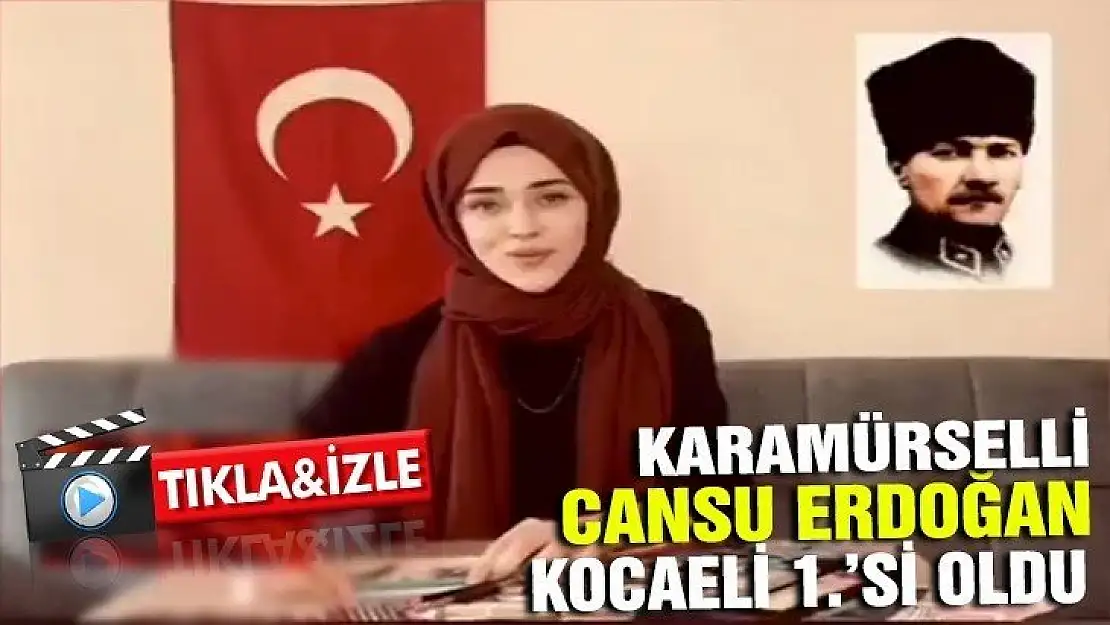 Karamürselli kızımız Kocaeli 1.'si oldu