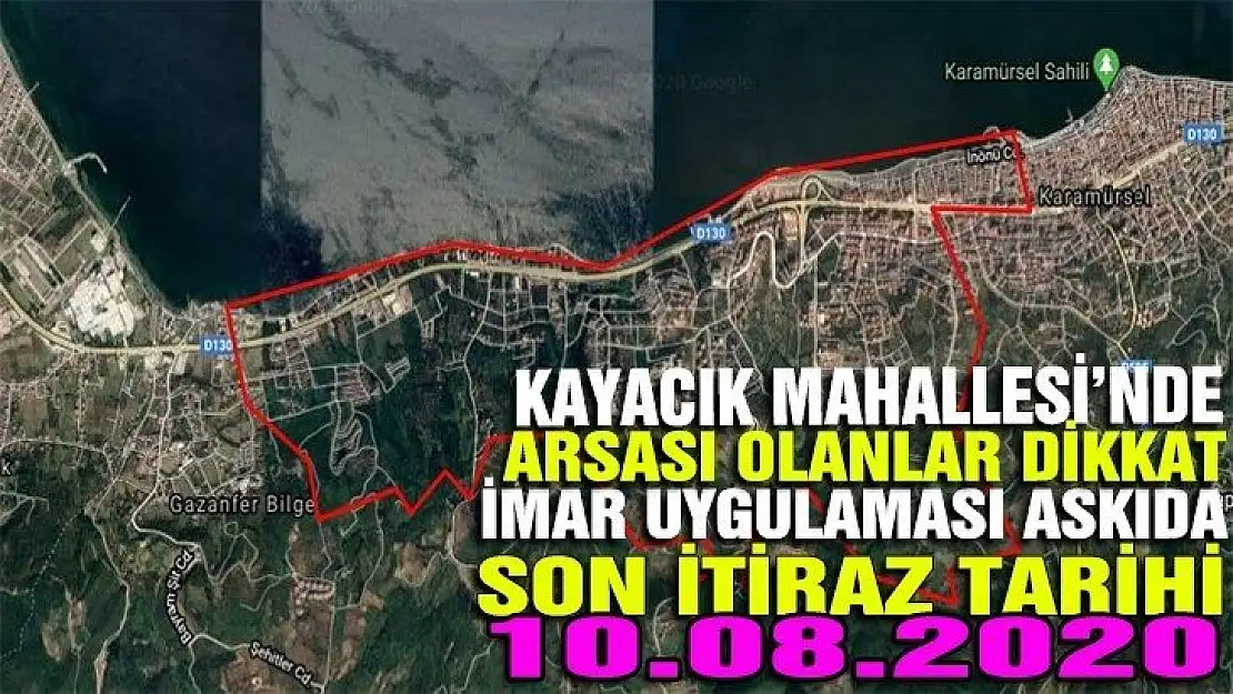 Kayacık mahallesinde arsası olanlar