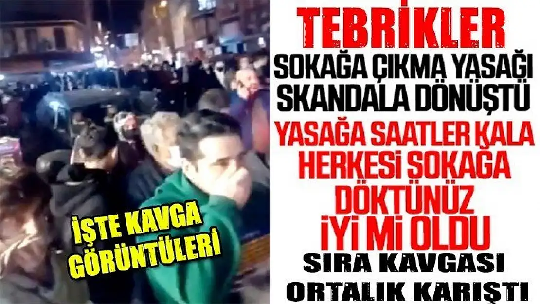 Kocaeli genelinde sokağa çıkma yasağı rezilliğe dönüştü! Sırada kavga çıktı