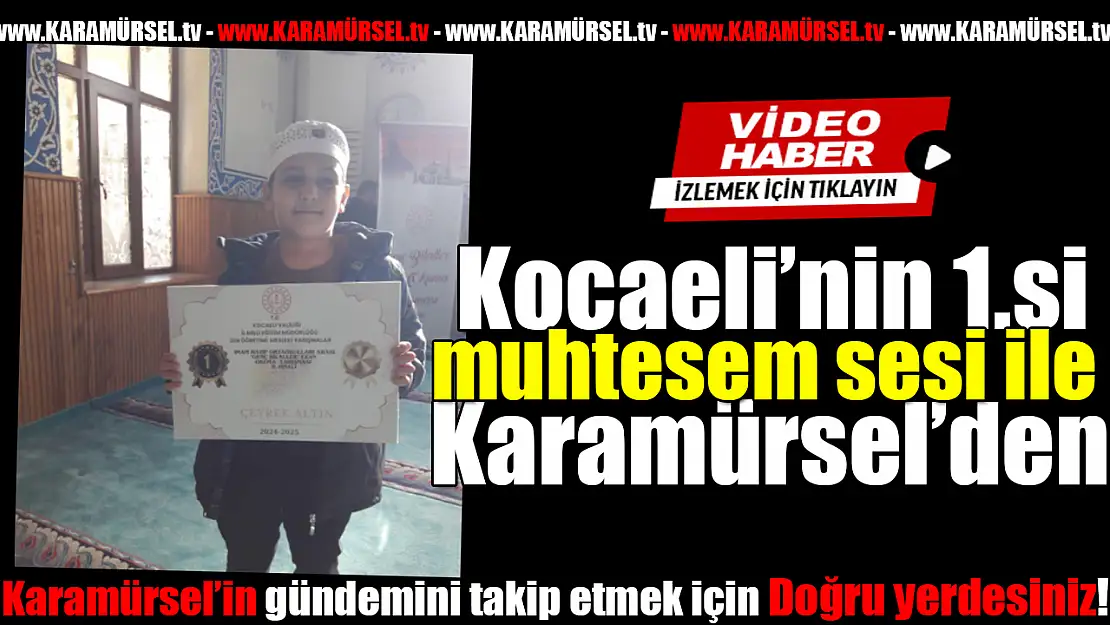 Kocaeli'nin birincisi Karamürsel'den