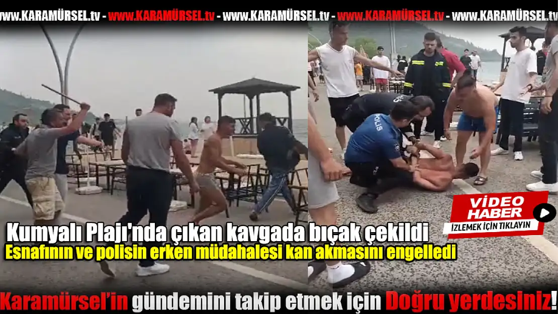 Kumyalı Plajı'nda Kan Donduran Kavga