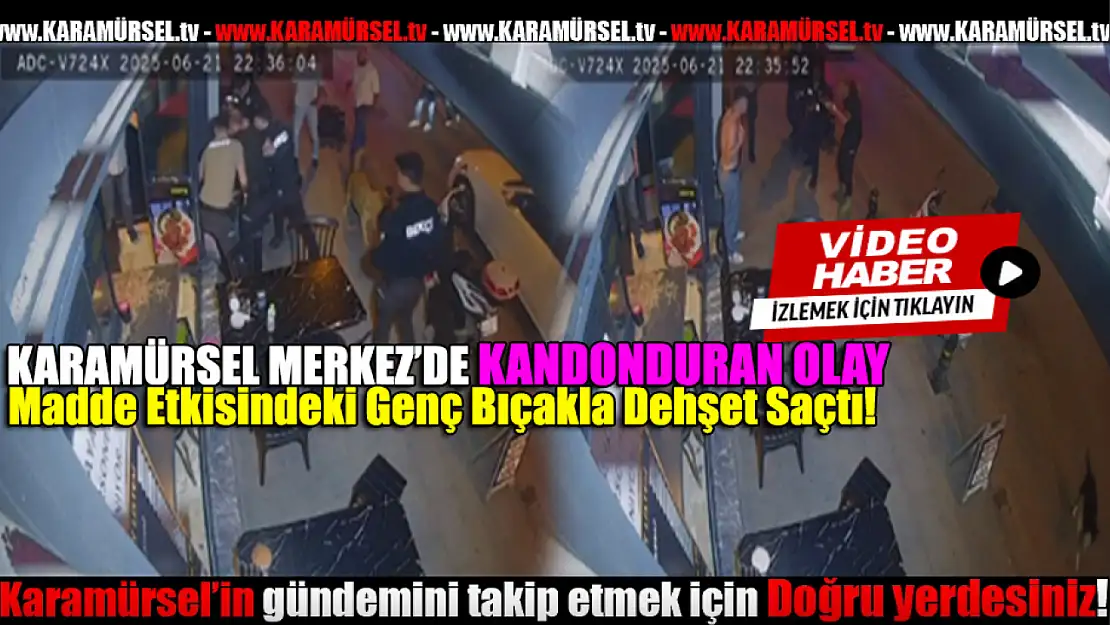 Madde Etkisindeki Genç Bıçakla Dehşet Saçtı!