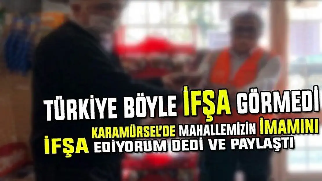 Mahalle imamını ifşa ediyorum diyen genç öyle bir paylaşım yaptı ki!