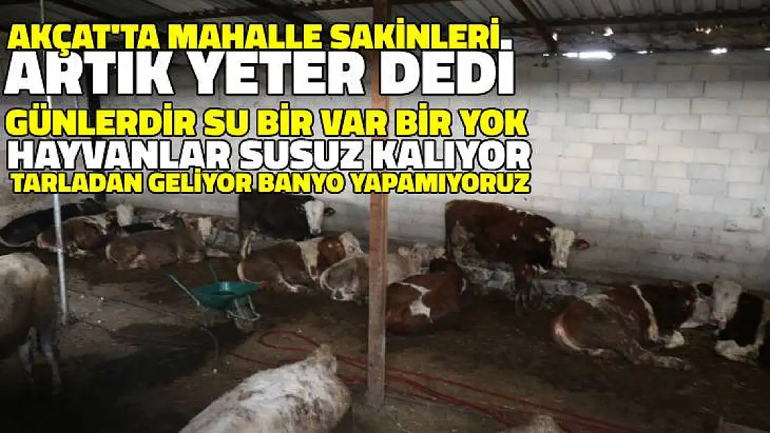 Mahallesi Sakinleri Su Sorununa İsyan Etti: 'Artık Yeter!'