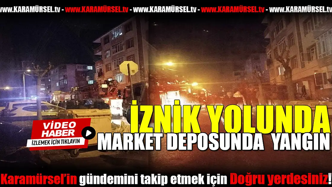 Market deposunda korkutan yangın!