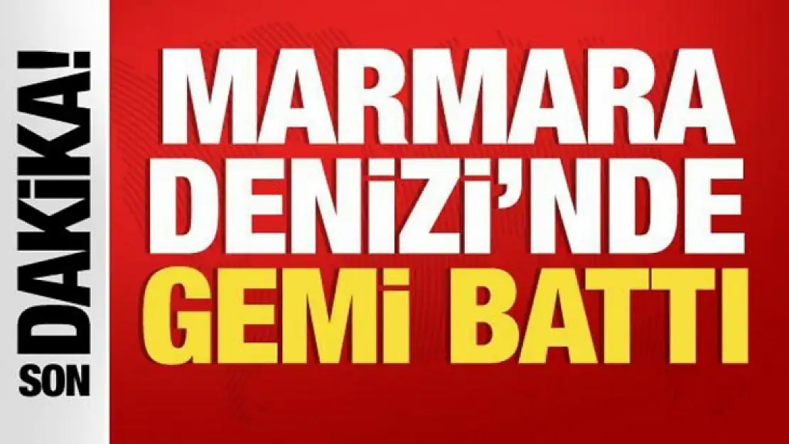 Marmara Denizi'nde Kargo Gemisi Battı: Kurtarma Çalışmaları Başlatıldı