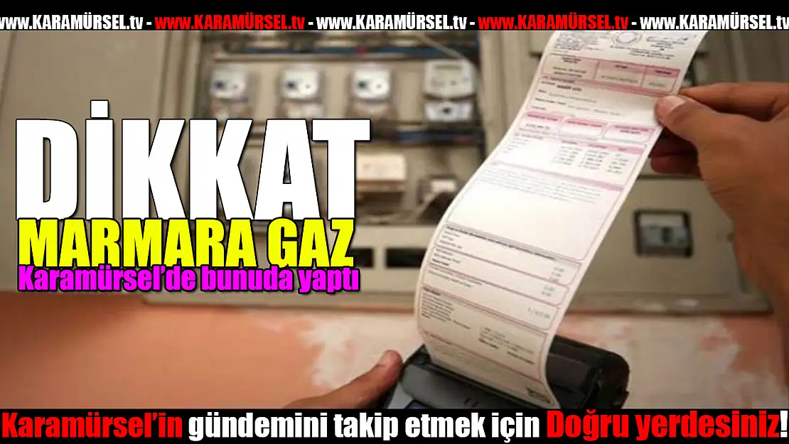 Marmara gaz bunu da yaptı!