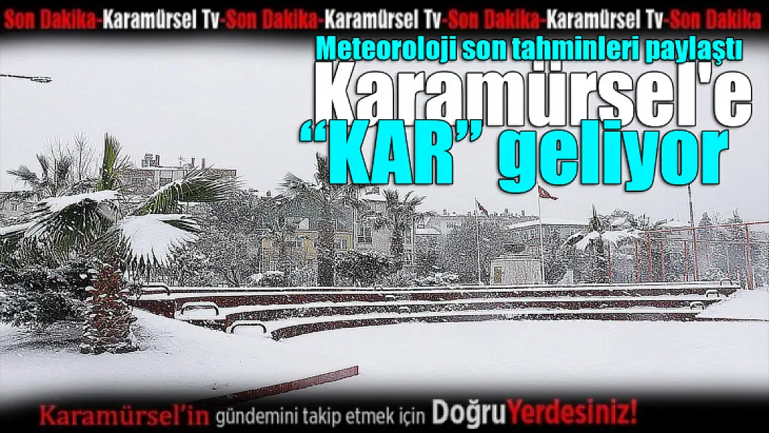 Meteoroloji son tahminleri paylaştı. Karamürsel'e o gün kar geliyor