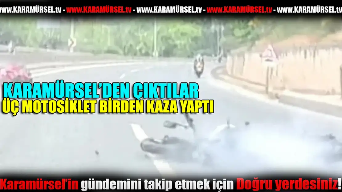 Motosiklet sürücüleri ölümden döndü
