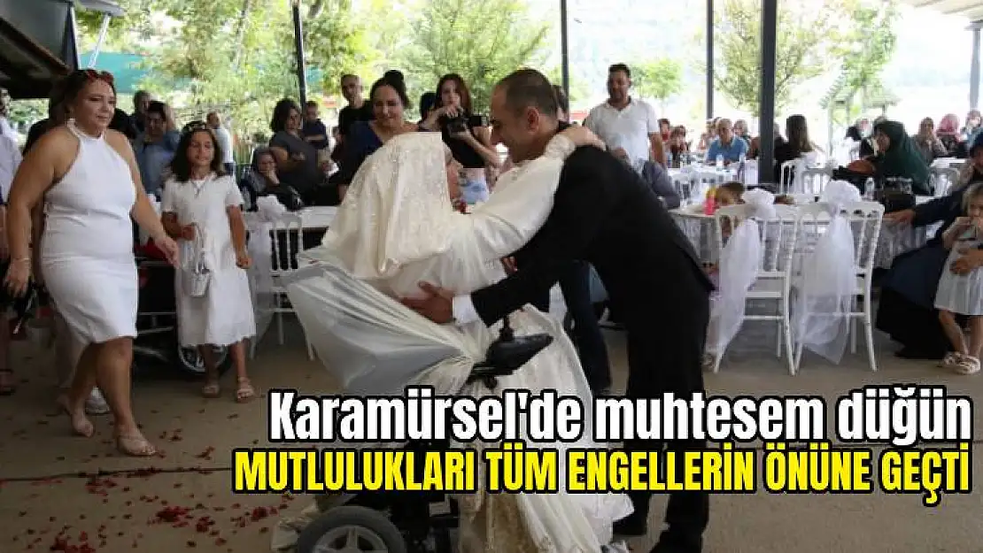 Mutlulukları engel tanımadı