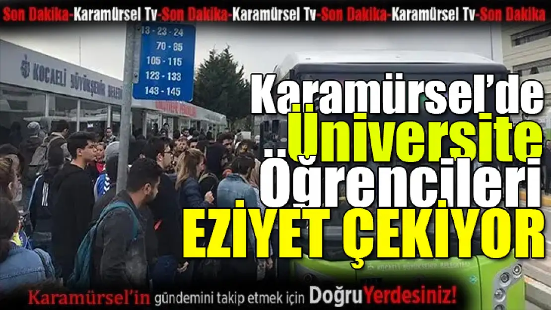 Öğrenciler Toplu Taşıma Sorunu Yaşıyor