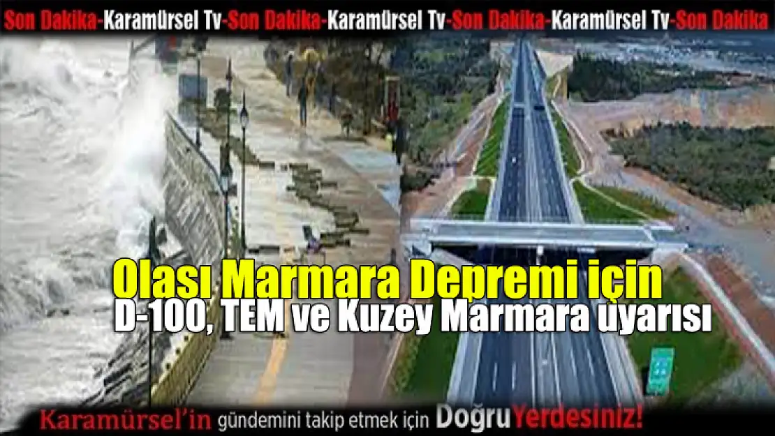 Olası Marmara depremi için alınacak ulaşım önlemleri