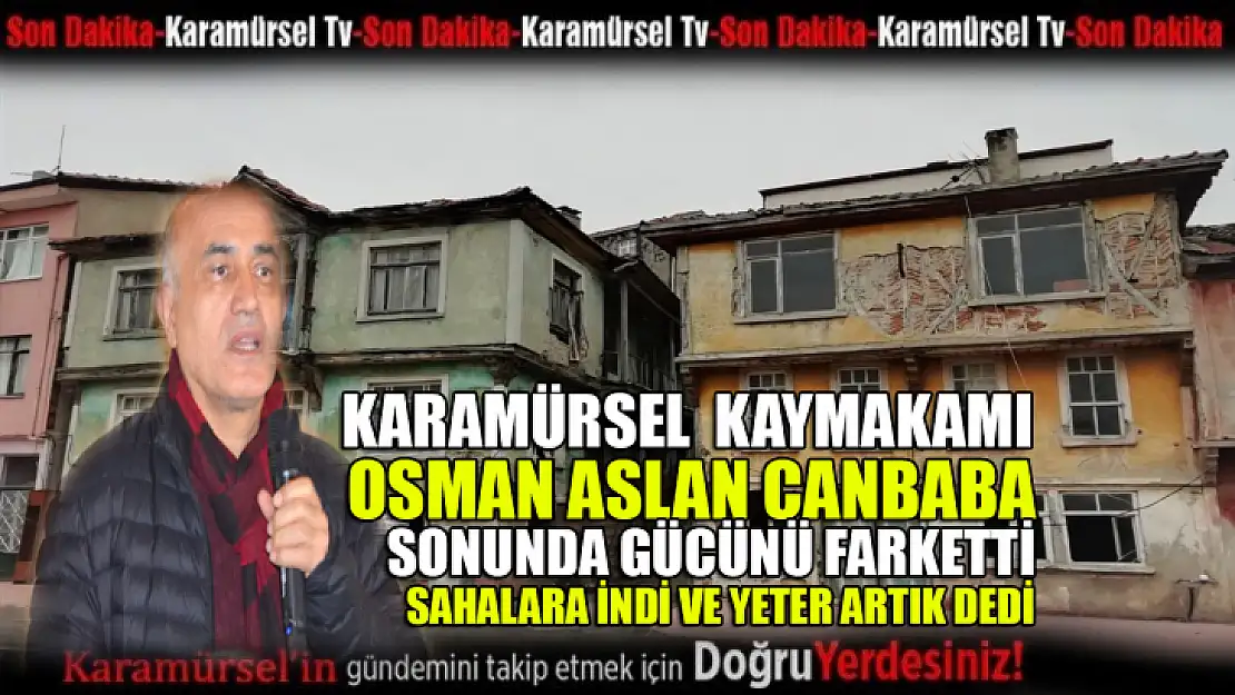 Osman Aslan Canbaba artık sahalara indi! Şimdi icraat zamanı!