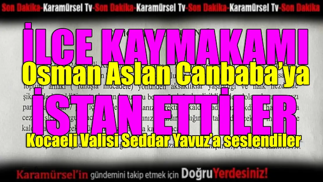 Osman Aslan Canbaba yine isyan ettirdi!