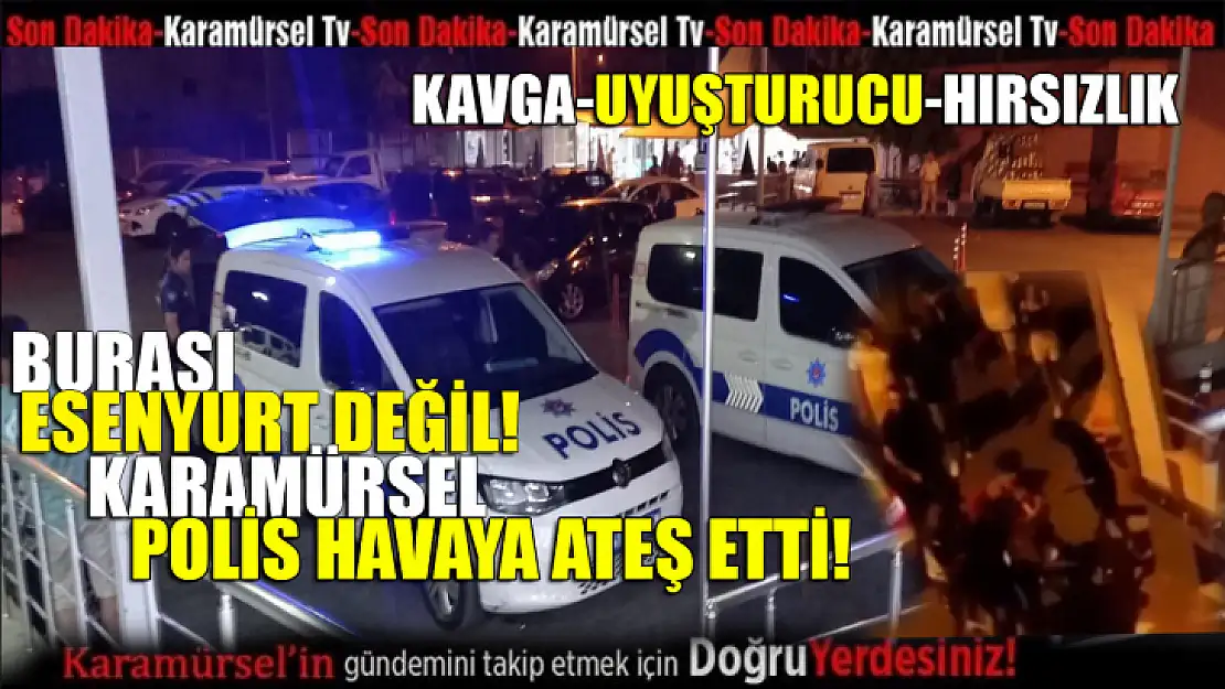 Polis havaya ateş açıp göz altına aldı