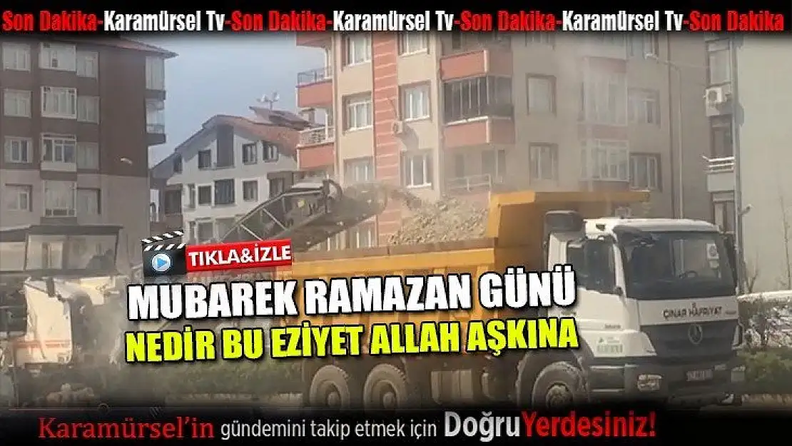 Ramazan günü nedir bu eziyet!